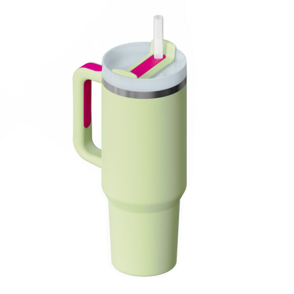 40 Oz Tumbler With Handle Straw Insulated, Stainless Steel Spill Proof Vacuum Coffee Cup Tumbler With Lid Tapered Mug Gifts For Valentine Lover Suitable For Car Gym Office Travel - Image 8
