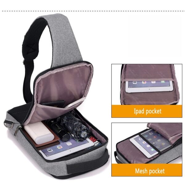 USB charging chest bag - Image 6