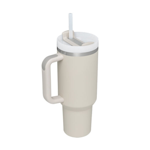 40 Oz Tumbler With Handle Straw Insulated, Stainless Steel Spill Proof Vacuum Coffee Cup Tumbler With Lid Tapered Mug Gifts For Valentine Lover Suitable For Car Gym Office Travel - Image 4