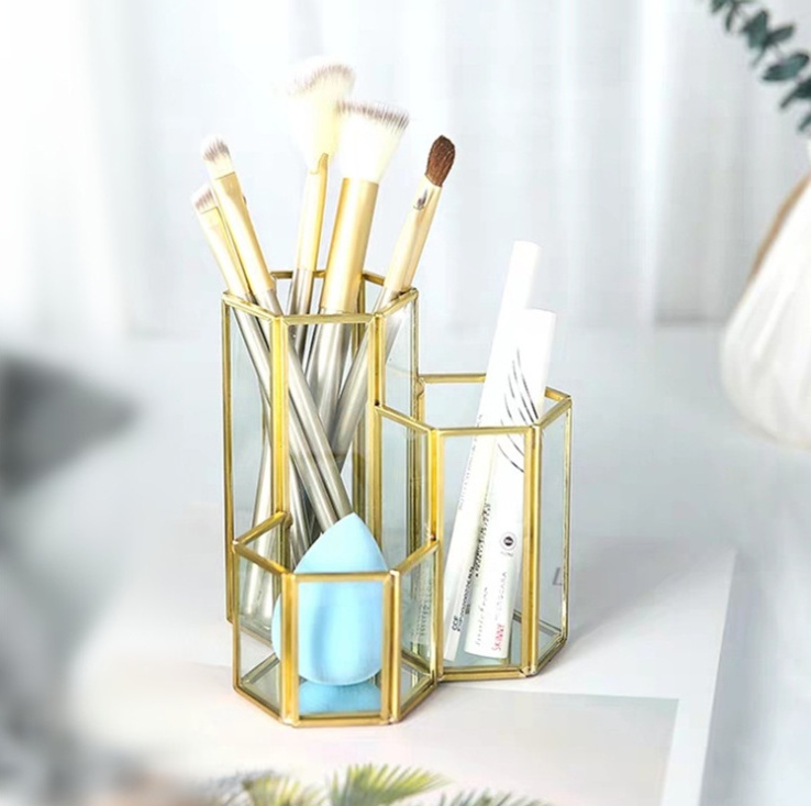 Hexagonal Composite Makeup Brush Holder - Image 4