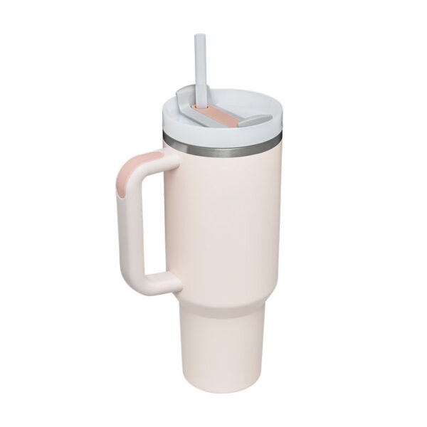 40 Oz Tumbler With Handle Straw Insulated, Stainless Steel Spill Proof Vacuum Coffee Cup Tumbler With Lid Tapered Mug Gifts For Valentine Lover Suitable For Car Gym Office Travel - Image 7