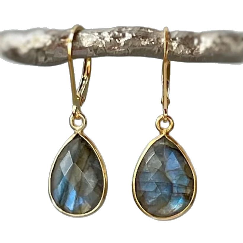 Crystal Crystal Clear Eardrops Beautiful Fashion Graceful Earrings - Image 3