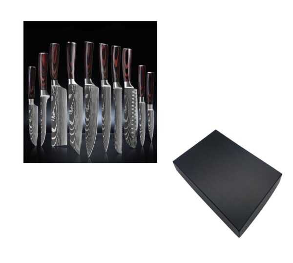 6 Piece Set 8 Piece Set 10 Piece Set Knife Chef's Knife Chef's Knife Kitchen Knife Cooking - Image 5