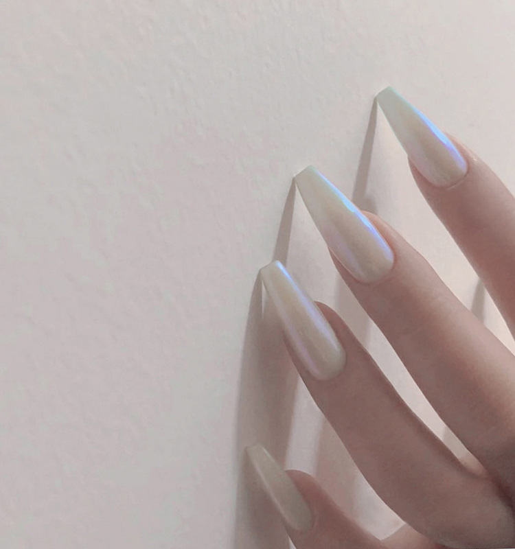 Long Ballet Nails With Flat And Pointed Water Droplets - Image 7