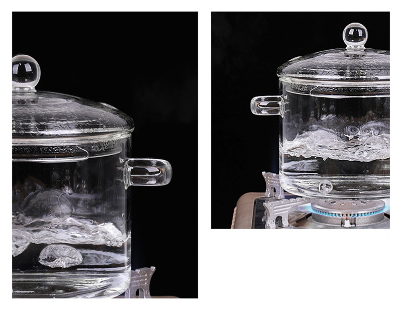 Glass Pot Stove Pot Kitchen Transparent Mini Soup Pot Stove Stove Cooking Tools Accessories - Image 4