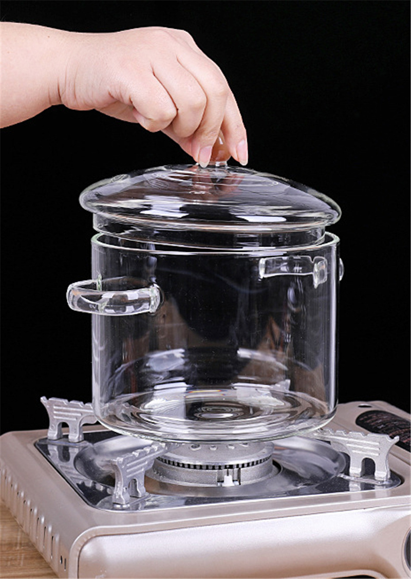 Glass Pot Stove Pot Kitchen Transparent Mini Soup Pot Stove Stove Cooking Tools Accessories - Image 8