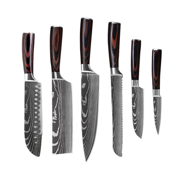 6 Piece Set 8 Piece Set 10 Piece Set Knife Chef's Knife Chef's Knife Kitchen Knife Cooking - Image 2