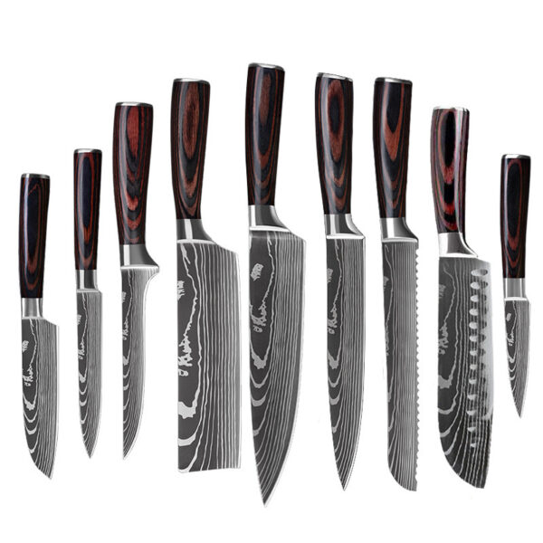 6 Piece Set 8 Piece Set 10 Piece Set Knife Chef's Knife Chef's Knife Kitchen Knife Cooking - Image 10