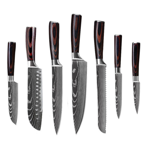 6 Piece Set 8 Piece Set 10 Piece Set Knife Chef's Knife Chef's Knife Kitchen Knife Cooking - Image 7