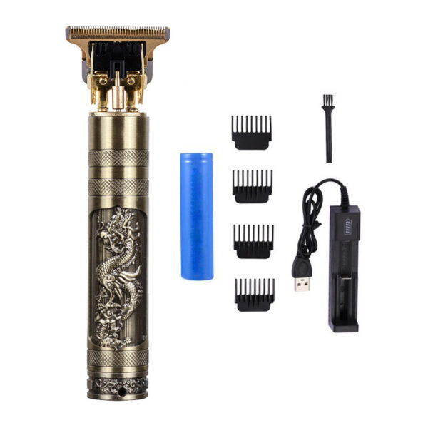 Trim Electric Metal Hair Cutting Knife Clippers Buddha Head Dragon And Phoenix - Image 3