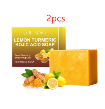 Lemon Turmeric Kojic Acid Soap Face Soap - Image 7
