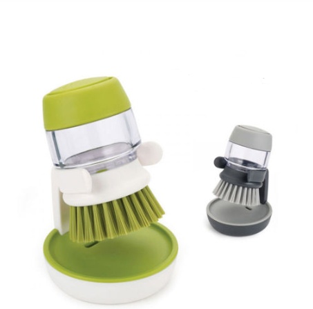 Dishwashing And Pot Washing Brush With Liquid Soap For Tableware - Image 4