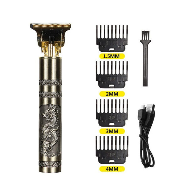 Trim Electric Metal Hair Cutting Knife Clippers Buddha Head Dragon And Phoenix - Image 2