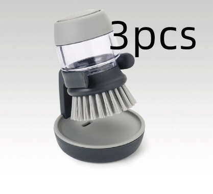 Dishwashing And Pot Washing Brush With Liquid Soap For Tableware - Image 2