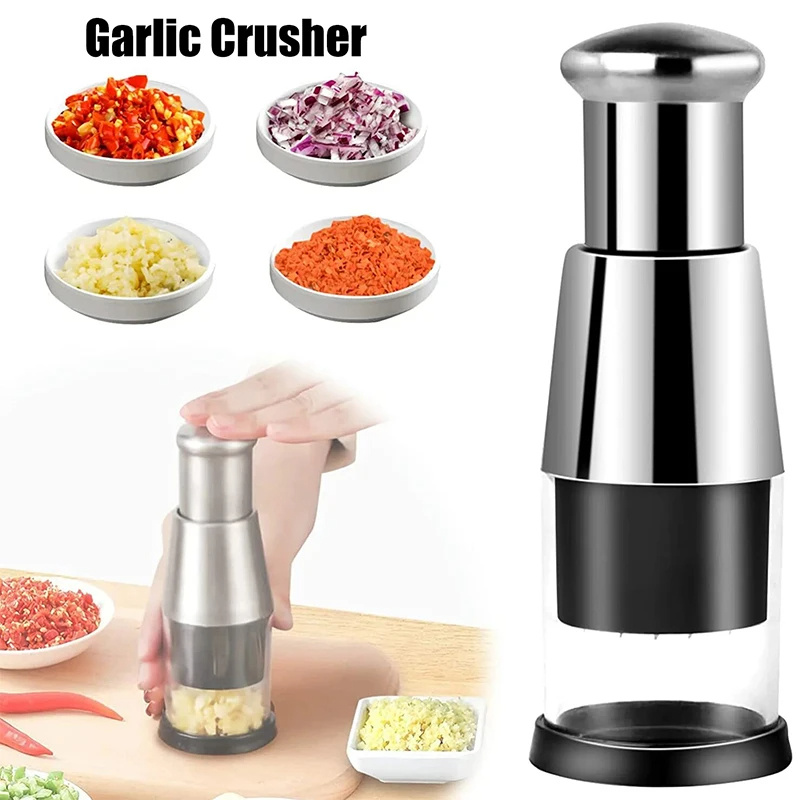 Garlic Crusher Onion Chopper Multipeler Vegetables Chopper Manual Garlic Press Machine Garlic Squeezer Kitchen Gadget - Image 7