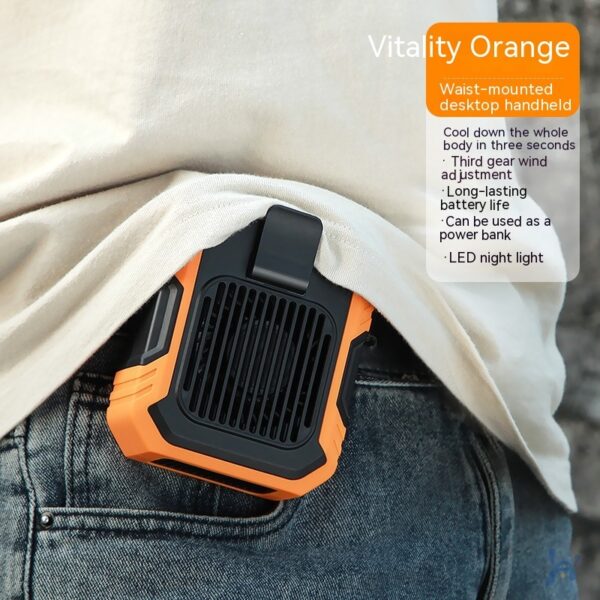 Wrist Hanging Fan With Light USB Power Bank Summer Outdoor Gadget - Image 2